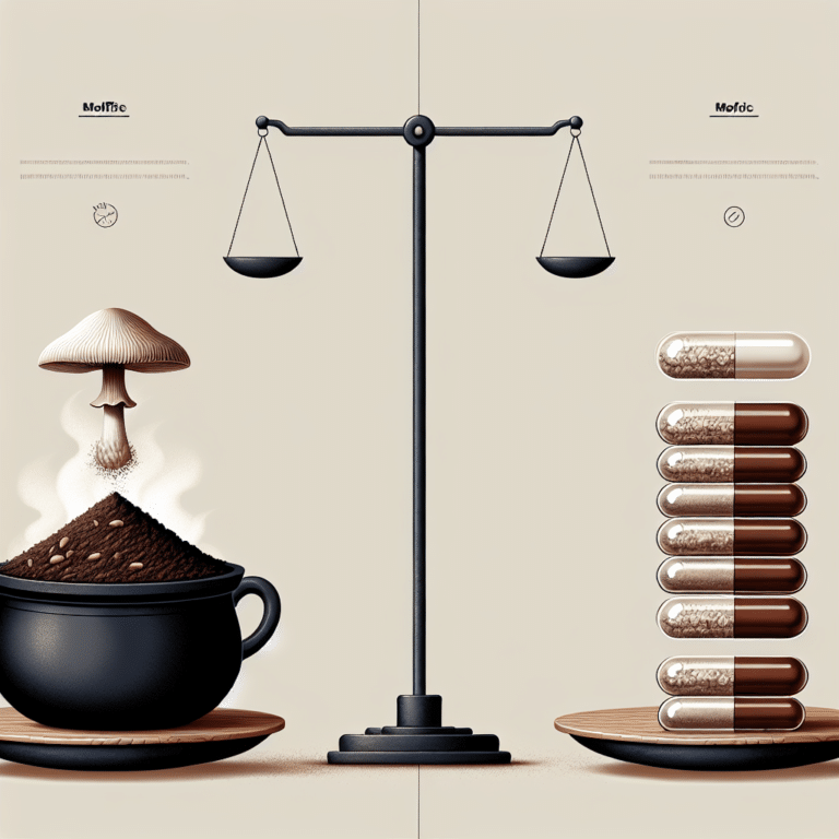 Mushroom Coffee Powder vs Capsules: Which to choose?