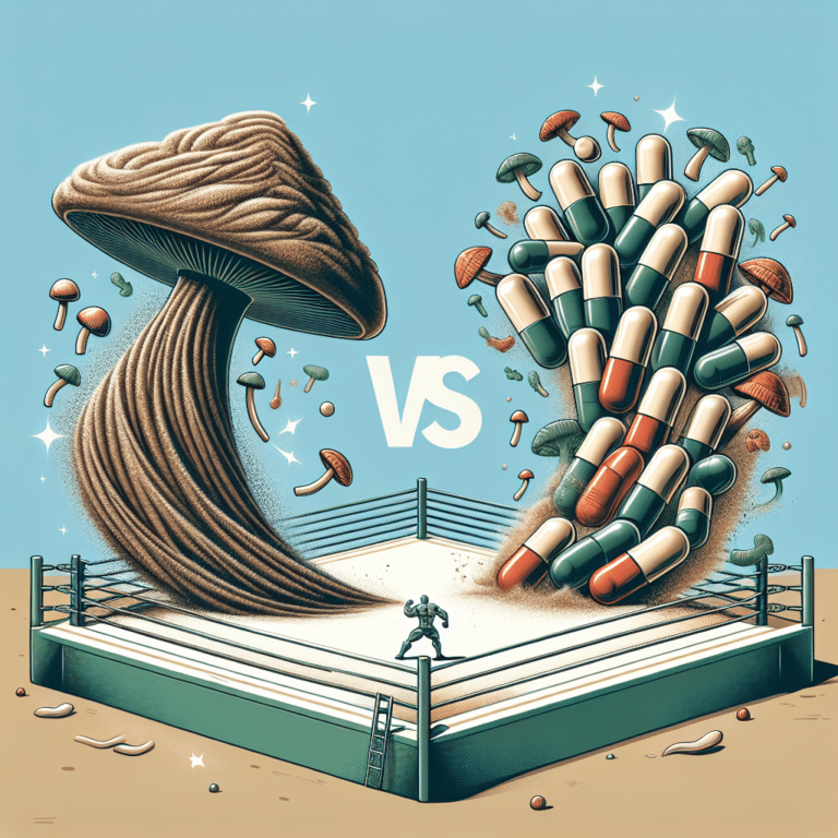 Powder Vs. Capsules: A Mushroom Coffee Battle